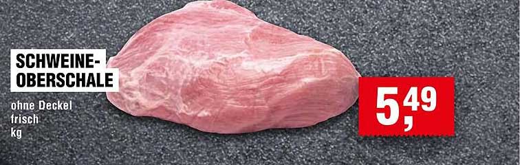 SCHWEINE-OBERSCHALE ohne Deckel frisch