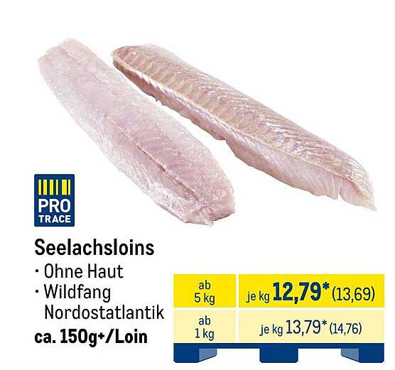 Seelachssloins ohne Haut - Wildfang Nordostatlantik