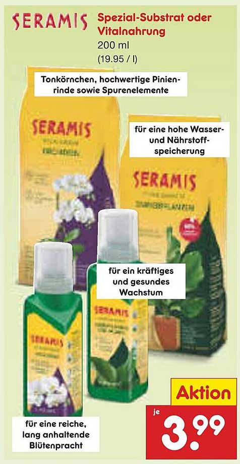 Seramis Spezial-Substrat oder Vitalnahrung 200 ml