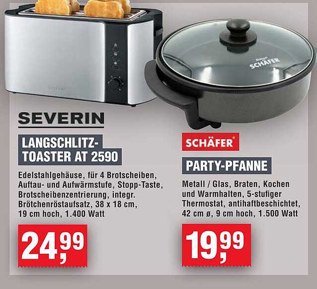 SEVERIN LANGSCHLITZ-TOASTER AT 2590
