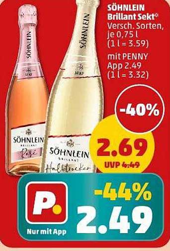 SÖHNLEIN Brillant Sekt 0,75 l - vielfältige Sorten