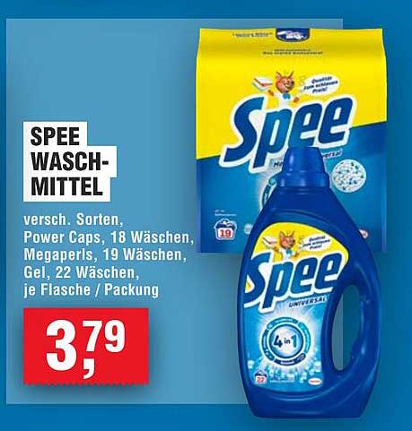 SPEE WASCHMITTEL - Verschiedene Sorten