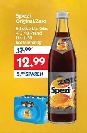 Spezi Original/Zero 20x0.5 Ltr. Glas