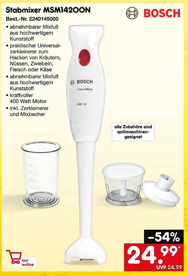 Stabmixer MSM142OON von Bosch