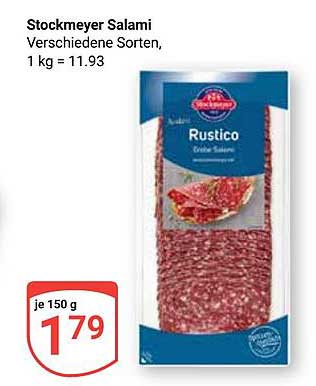 Stockmeyer Salami - Verschiedene Sorten, 150 g