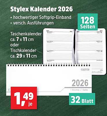 Stylex Kalender 2026