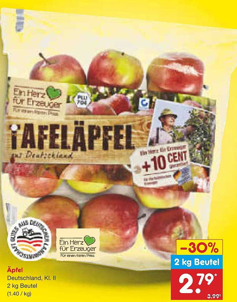 Tafeläpfel aus Deutschland 2 kg Beutel