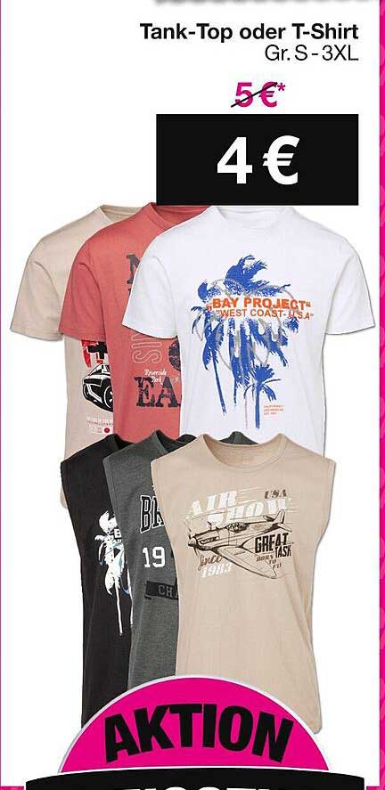 Tank-Top oder T-Shirt Gr. S-3XL