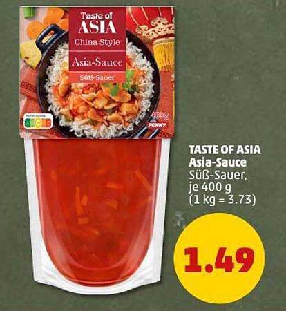 TASTE OF ASIA Asia-Sauce Süß-Sauer, je 400 g