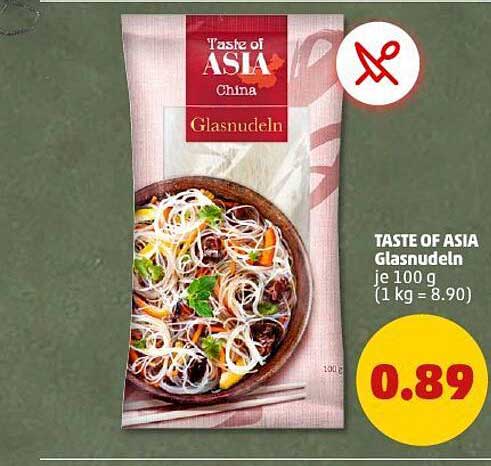 TASTE OF ASIA Glasnudeln je 100 g