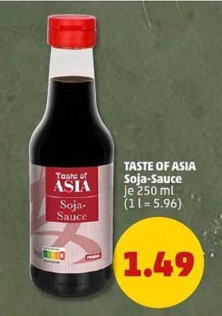 TASTE OF ASIA Soja-Sauce je 250 ml