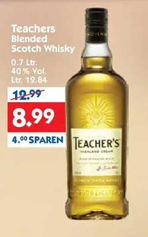 Teachers Blended Scotch Whisky 0,7 L