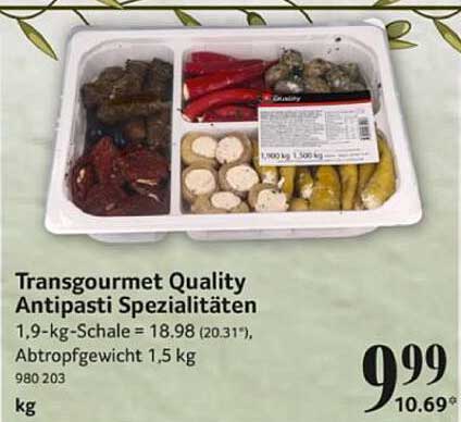 Transgourmet Quality Antipasti Spezialitäten