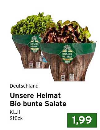 Unsere Heimat Bio bunte Salate