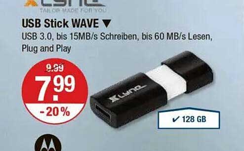 USB Stick WAVE 128 GB - Jetzt zugreifen!