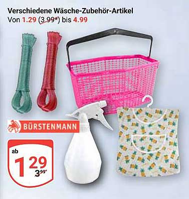 Verschiedene Wäsche-Zubehör-Artikel