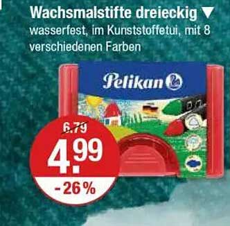 Wachsmalstifte dreieckig von Pelikan – Jetzt im Angebot!