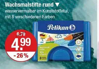 Wachsmalstifte rund - Pelikan