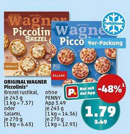 Wagner Piccolinis - Original Wagner Piccolinis Brezel oder Salami 9er-Packung