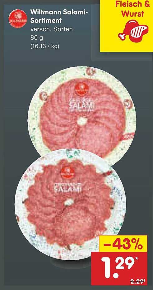 Wiltmann Salami-Sortiment 80 g