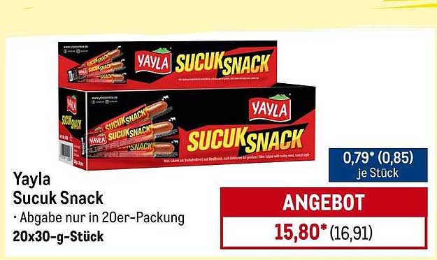 Yayla Sucuk Snack - 20er-Packung