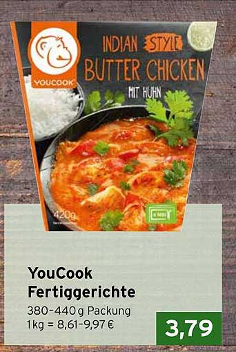 YouCook Butter Chicken Fertiggericht 420g