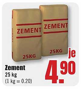 Zement 25 kg