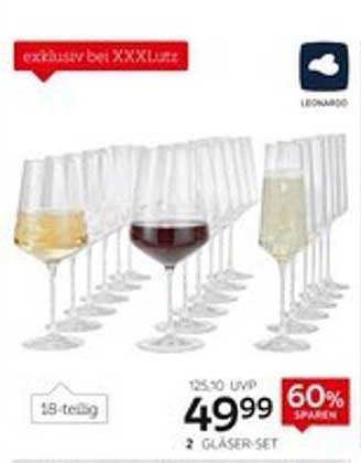 18-teiliges Gläser-Set von Leonardo