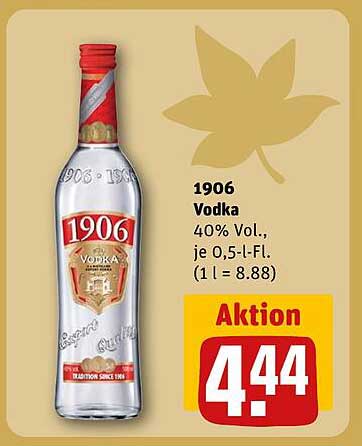 1906 Vodka 40% Vol., 0,5-Liter-Flasche