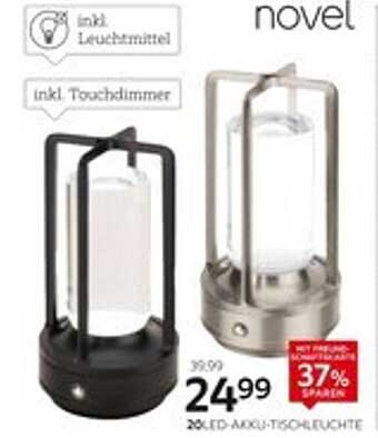 20% LED-Akku-Tischleuchte mit Touchdimmer