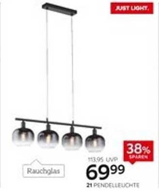 21 Pendelleuchte aus Rauchglas