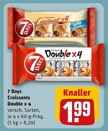 7 Days Croissants Double x 4