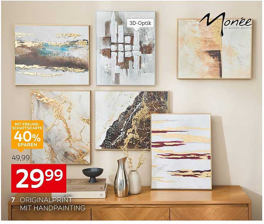 7 ORIGINALPRINT MIT HANDPAINTING