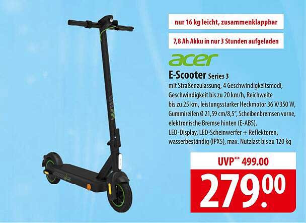 Acer E-Scooter Series 3