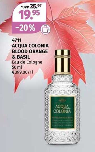 ACQUA COLONIA BLOOD ORANGE & BASIL Eau de Cologne 50 ml - jetzt für nur 19,95 €!