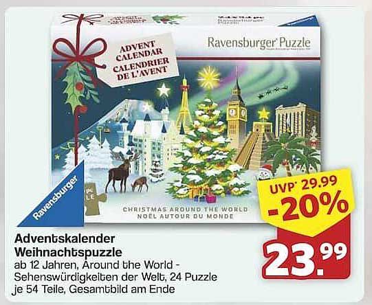 Adventskalender Weihnachts Puzzle - Around the World