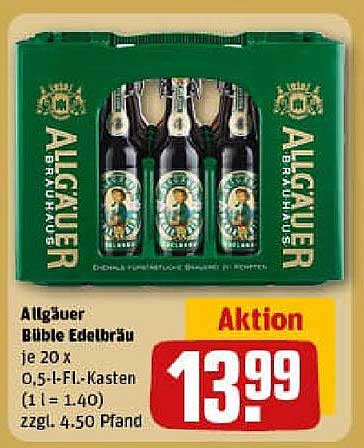 Allgäuer Bibles Edelbräu 0,5-l-Fl. Kasten