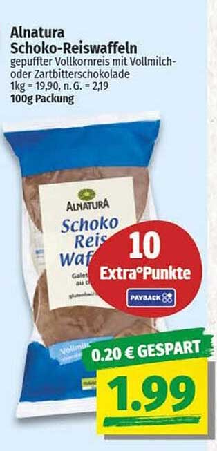 Alnatura Schoko-Reiswaffeln 100g