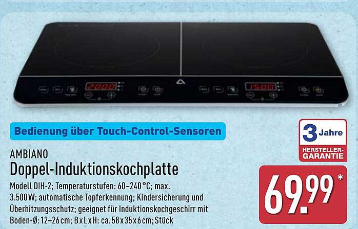 AMBIA Doppel-Induktionskochplatte