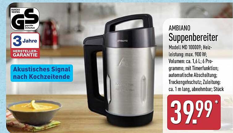 AMBIANO Suppenbereiter MD 100009