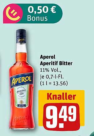 Aperol Aperitif Bitter 0,7 L