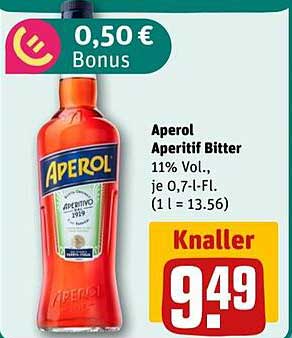 Aperol Aperitif Bitter 11% Vol. 0,7 l
