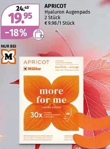 APRILCOT Hyaluron Augenpads 2 Stück