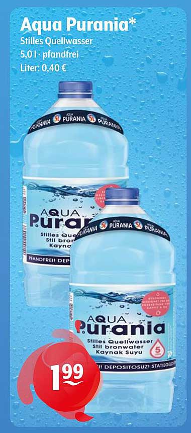 Aqua Purania Stilles Quellwasser 5 Liter