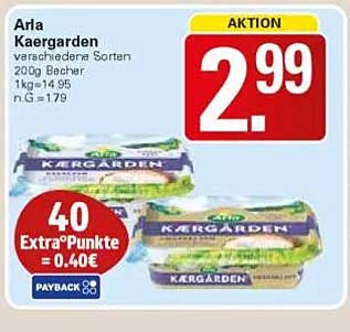 Arla Kærgarden verschiedene Sorten 200g Becher