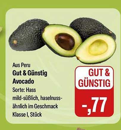 Avocado - Gut & Günstig aus Peru, Sorte Hass