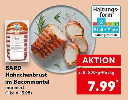 BARD Hähnchenbrust im Baconmantel, mariniert