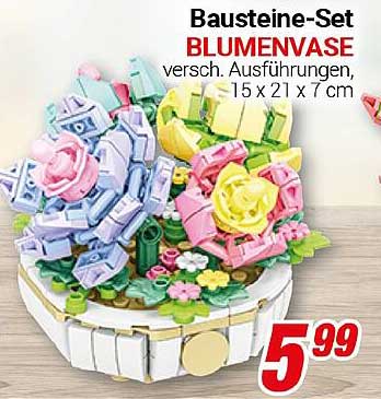 Bausteine-Set Blumenvase