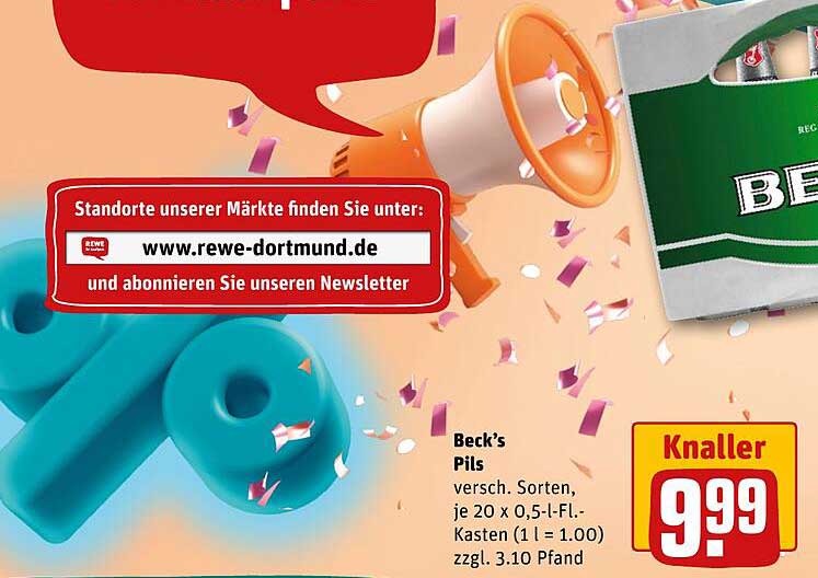 Beck's Pils - 20 x 0,5 l- Kasten