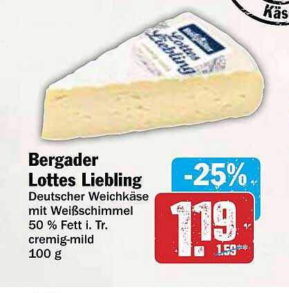 Bergader Lottes Liebling – Deutscher Weichkäse mit Weißschimmel